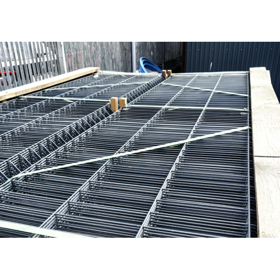 Zaunabschnitt Anthrazitfarbe H1,53 L2,5 200x55x3.8 Zn+PPL