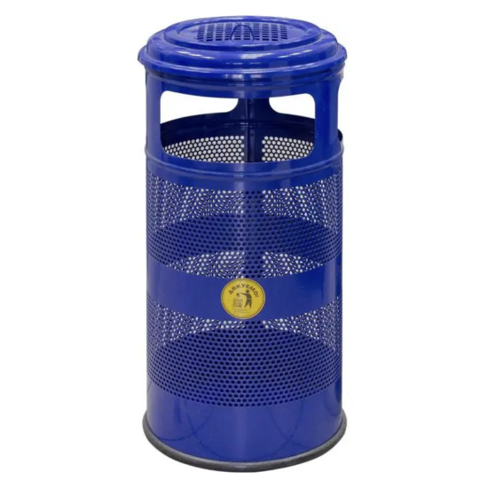 Garbage basket Barcelona blue color