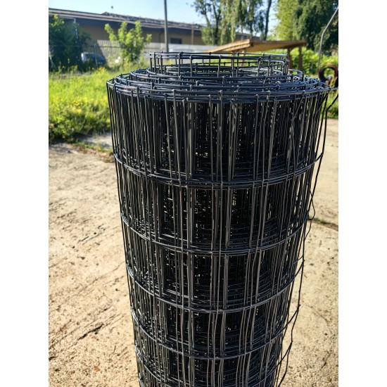 Galvanized mesh welded in PVC coating 100x50x2.1-1x30m