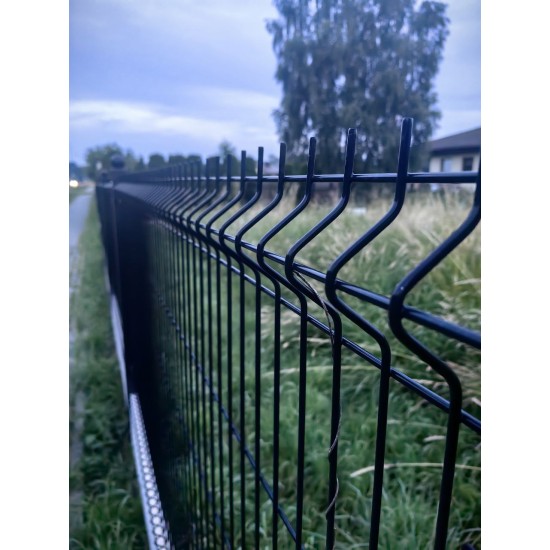 Fence section anthracite color H1.73 L2.5 shell 200x55x4.8 Zn+PPL