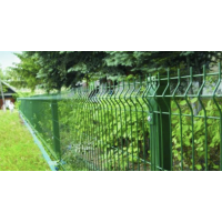 Fence section green color H1.03 L2.5 cell 200x55x3.8 Zn+PPL