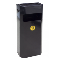 Prisma trash can black